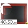 PIZARRA NEGRA LIDERPAPEL MURAL DE MADERA CON SUPERFICIE PARA ROTULADORES TIPO TIZA 40X50CM