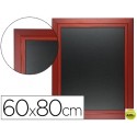 PIZARRA NEGRA LIDERPAPEL MURAL DE MADERA CON SUPERFICIE PARA ROTULADORES TIPO TIZA 60X80CM