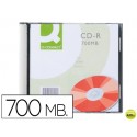 CD-R Q-CONNECT CAPACIDAD 700MBDURACION 80MIN VELOCIDAD 52X CAJA SLIM 1 UNIDAD