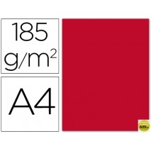 CARTULINA GUARRO DIN-A4 ROJO 185 GR