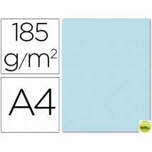 CARTULINA GUARRO DIN-A4 AZUL CIELO 185 GR