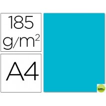 CARTULINA GUARRO DIN-A4 AZUL TURQUESA 185 GR