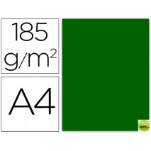 CARTULINA GUARRO DIN-A4 VERDE BILLAR 185 GR