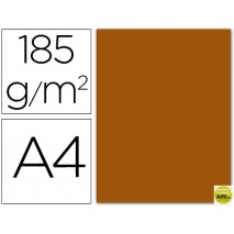CARTULINA GUARRO DIN-A4 MARRON CHOCOLATE 185 GR
