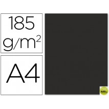 CARTULINA GUARRO DIN-A4 NEGRO 185 GR