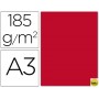 CARTULINA GUARRO DIN-A3 ROJO 185GRS.
