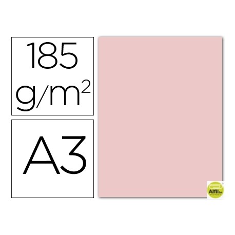 CARTULINA GUARRO DIN-A3 ROSA 185GRS.