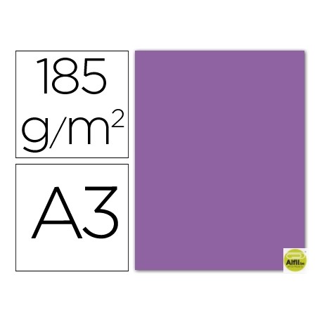 CARTULINA GUARRO DIN-A3 VIOLETA 185GRS.