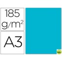 CARTULINA GUARRO DIN-A3 AZUL TURQUESA 185GRS.