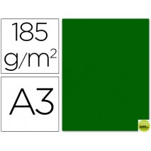 CARTULINA GUARRO DIN-A3 VERDE BILLAR 185GRS.