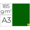 CARTULINA GUARRO DIN-A3 VERDE BILLAR 185GRS.