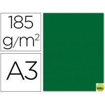 CARTULINA GUARRO DIN-A3 VERDE ABETO 185GRS.