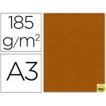 CARTULINA GUARRO DIN-A3 MARRON CHOCOLATE 185GRS.