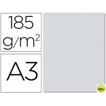 CARTULINA GUARRO DIN-A3 GRIS PLOMO 185GRS.