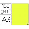 CARTULINA GUARRO DIN-A3 AMARILLO LIMON 185GRS.