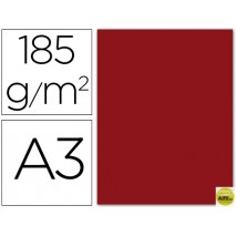CARTULINA GUARRO DIN-A3 GRANATE 185GRS.