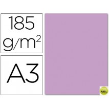 CARTULINA GUARRO DIN-A3 LILA 185GRS.