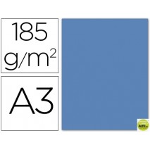 CARTULINA GUARRO DIN-A3 AZUL MALDIVA 185GRS.