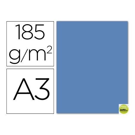 CARTULINA GUARRO DIN-A3 AZUL MALDIVA 185GRS.