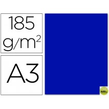 CARTULINA GUARRO DIN-A3 AZUL ULTRAMAR 185GRS.