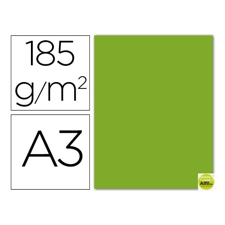 CARTULINA GUARRO DIN-A3 VERDE AMAZONA 185GRS.