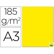 CARTULINA GUARRO DIN-A3 AMARILLO FLUORESCENTE 185GRS.