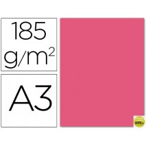 CARTULINA GUARRO DIN-A3 FUCSIA FLUORESCENTE 185GRS.