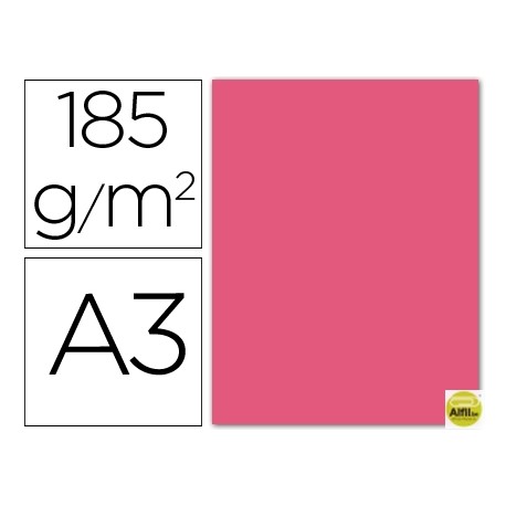 CARTULINA GUARRO DIN-A3 FUCSIA FLUORESCENTE 185GRS.
