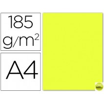 CARTULINA GUARRO DIN-A4 AMARILLO LIMON 185 GR