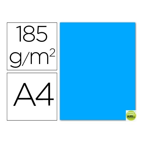 CARTULINA GUARRO DIN-A4 AZUL MALDIVAS 185 GR
