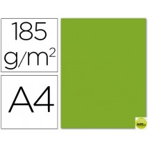 CARTULINA GUARRO DIN-A4 VERDE MANZANA 185 GR