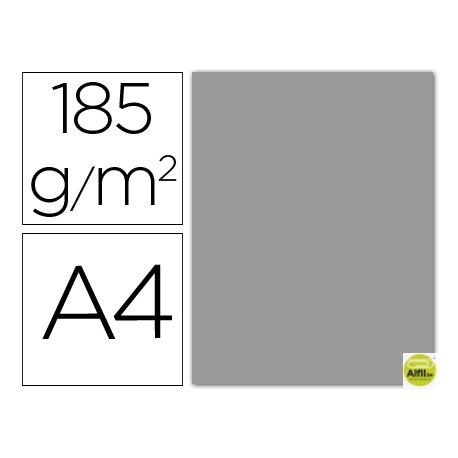 CARTULINA GUARRO DIN-A4 GRIS PERLA 185 GR