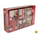ETIQUETA DE NAVIDAD EN ROLLO ESTAMPADO EN PLATA SURTIDA