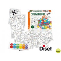 JUEGO DISET DIDACTICO PINTAR POR NUMEROS