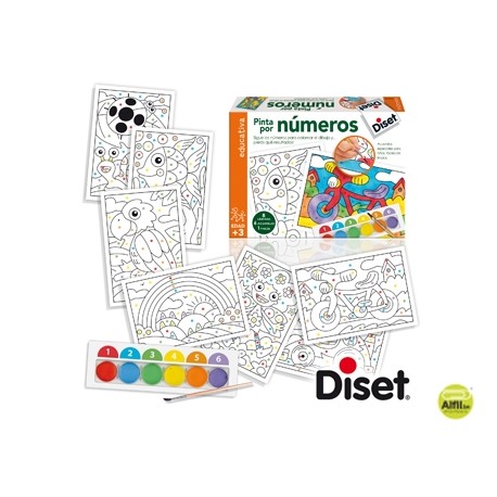 JUEGO DISET DIDACTICO PINTAR POR NUMEROS