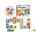 JUEGO DISET DIDACTICO DOMINO ANIMALES Y PUNTOS