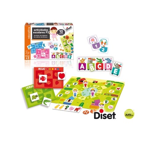 JUEGO DISET DIDACTICO ACTIVIDADES ESCOLARES P3
