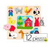 PUZZLE DISET SILUETA GRANJA