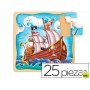 PUZZLE DISET BARCO PIRATA 25 PIEZAS