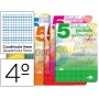 BLOC ESPIRAL LIDERPAPEL CUARTO DREAM TAPA EXTRADURA 80 H 80 GR CUADRICULADO PAUTADO 5 MM CON MARGEN