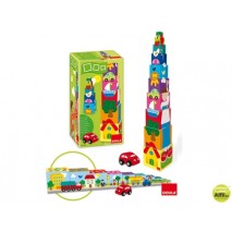 PUZZLE DISET CUBOS APILABLES COCHE