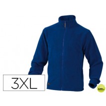 CHAQUETA DELTAPLUS POLAR CON CRREMALLERA 2 BOLSILLOS COLOR AZUL TALLA 3XL