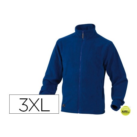CHAQUETA DELTAPLUS POLAR CON CRREMALLERA 2 BOLSILLOS COLOR AZUL TALLA 3XL