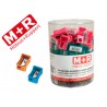 SACAPUNTAS MOR 304 PLASTICO RECTANGULAR 1 USO COLORES SURTIDOS