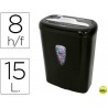DESTRUCTORA DE DOCUMENTOS Q-CONNECT KF15545 CAPACIDAD DE CORTE 8 H DESTRUYE GRAPAS CLIPS CD Y TARJET