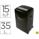 DESTRUCTORA DE DOCUMENTOS Q-CONNECT KF15553 CAPACIDAD DE CORTE 15 H DESTRUYE GRAPAS CLIPS CD Y TARJE