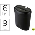 DESTRUCTORA DE DOCUMENTOS Q-CONNECT KF15541 CAPACIDAD DE CORTE 6 H DESTRUYE GRAPAS PEQUEÑAS