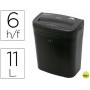 DESTRUCTORA DE DOCUMENTOS Q-CONNECT KF15543 CAPACIDAD DE CORTE 6 H DESTRUYE GRAPAS CLIPS Y TARJETAS