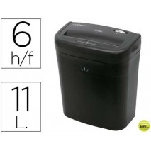 DESTRUCTORA DE DOCUMENTOS Q-CONNECT KF15543 CAPACIDAD DE CORTE 6 H DESTRUYE GRAPAS CLIPS Y TARJETAS
