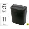 DESTRUCTORA DE DOCUMENTOS Q-CONNECT KF15543 CAPACIDAD DE CORTE 6 H DESTRUYE GRAPAS CLIPS Y TARJETAS